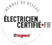 Logo indiquant "Membre du Réseau Électricien Certifié.Fr"